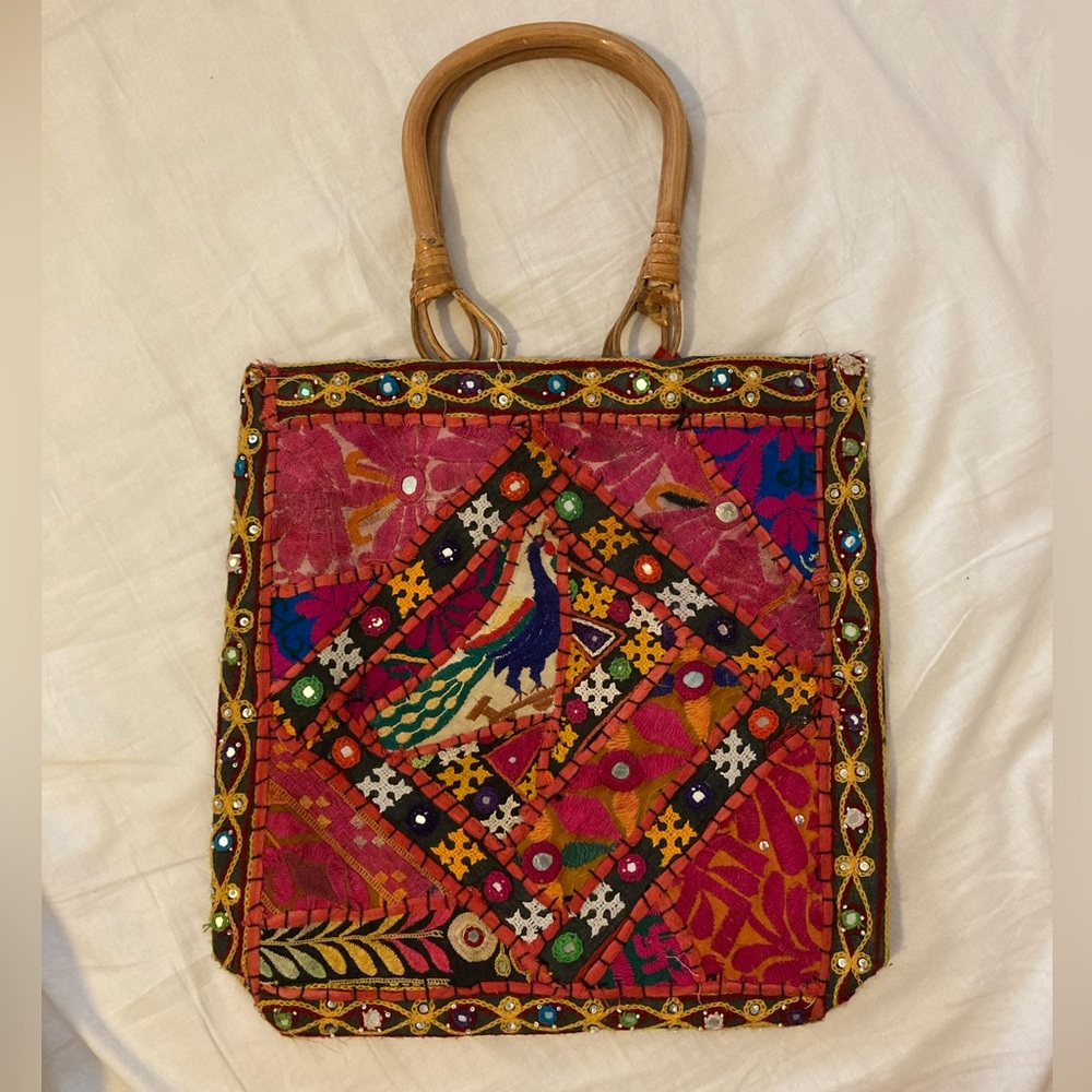 50% off bundles! Vintage hand-crafted bag from India